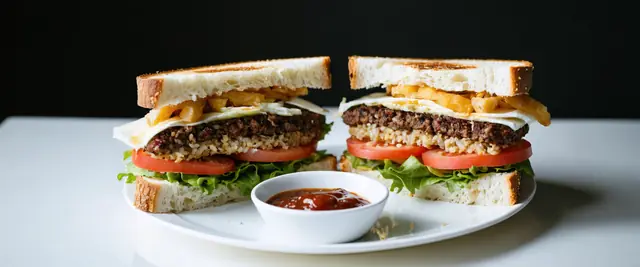 Veggie Burgers with Sweet Potato Fries