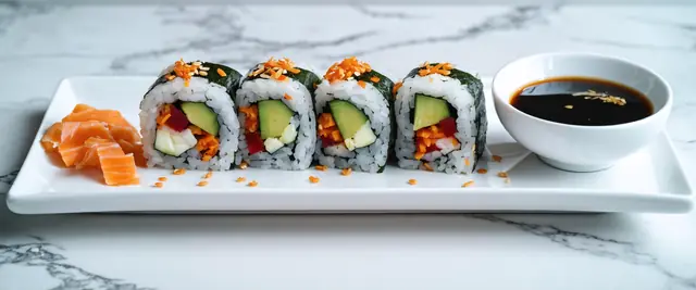 Veggie Sushi Rolls with Avocado