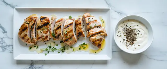 White BBQ Sauce Chicken with Apple Cider Vinegar and Tarragon