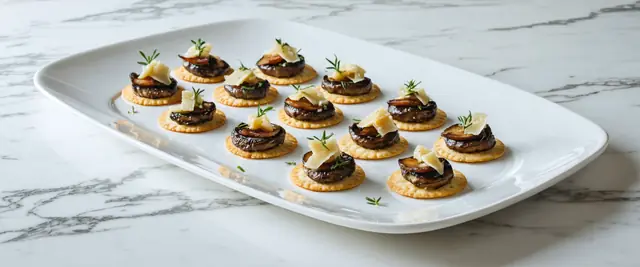 Wild Mushroom Thyme Cracker Array