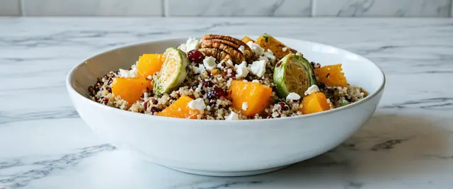 Winter Harvest Bowl with Cranberry Orange Quinoa