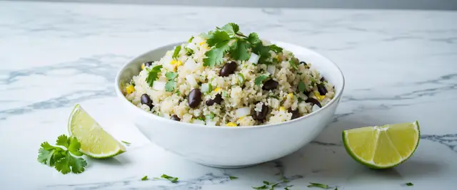 Zesty Cilantro Lime Quinoa with Black Beans