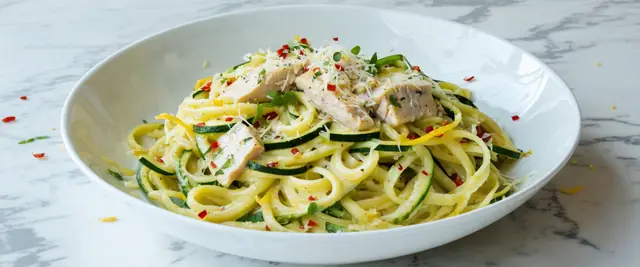 Zucchini Noodle Mackerel Carbonara