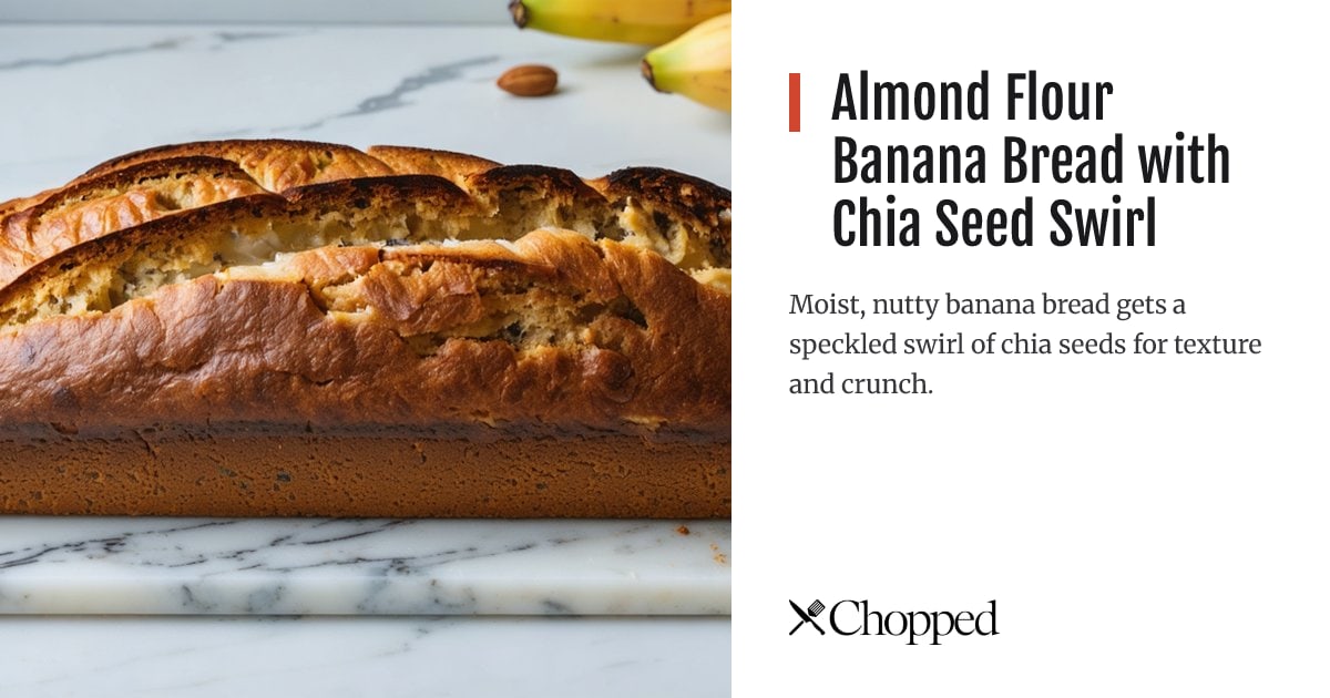 Almond Flour Banana Bread with Chia Seed Swirl | Chopped
