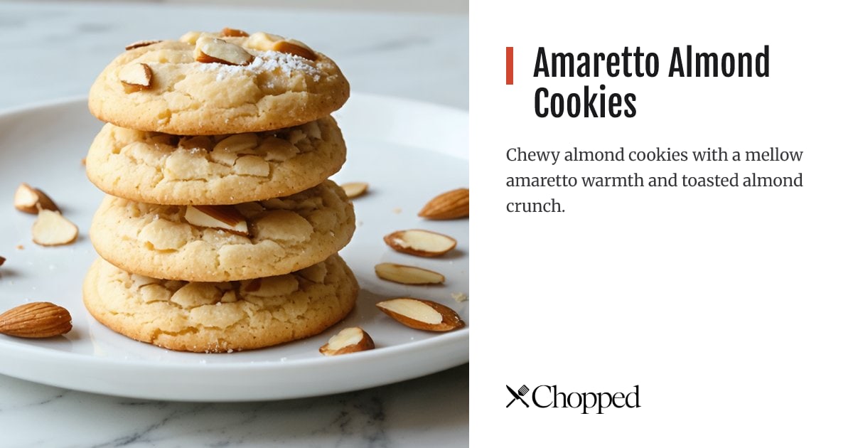 Amaretto Almond Cookies | Chopped