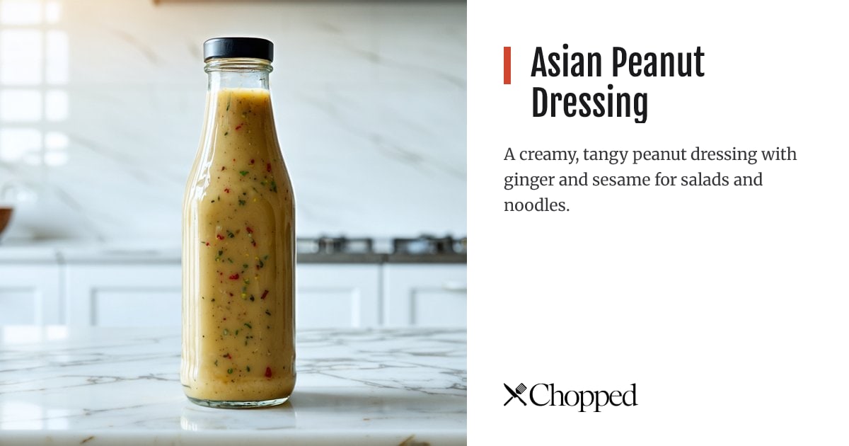 Asian Peanut Dressing | Chopped