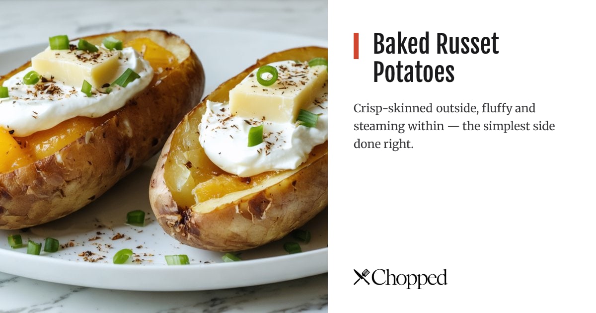 Baked Russet Potatoes | Chopped