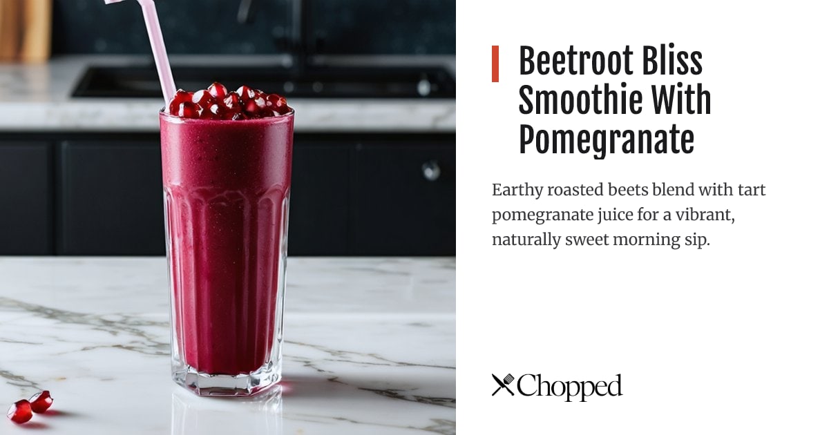 Beetroot Bliss Smoothie With Pomegranate | Chopped