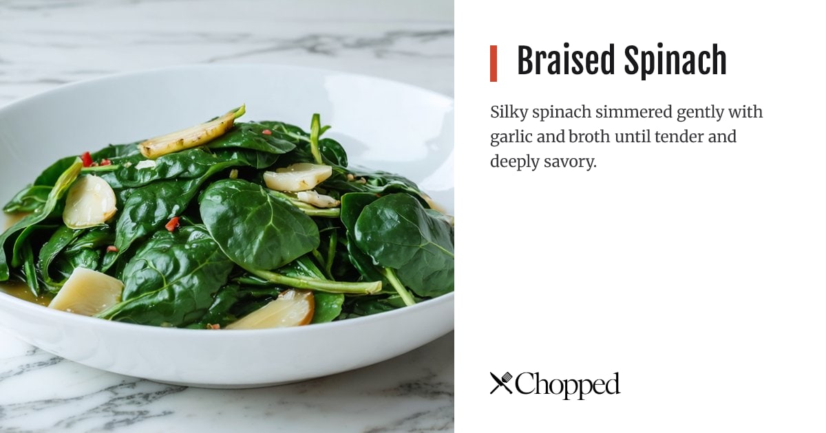 Braised Spinach | Chopped
