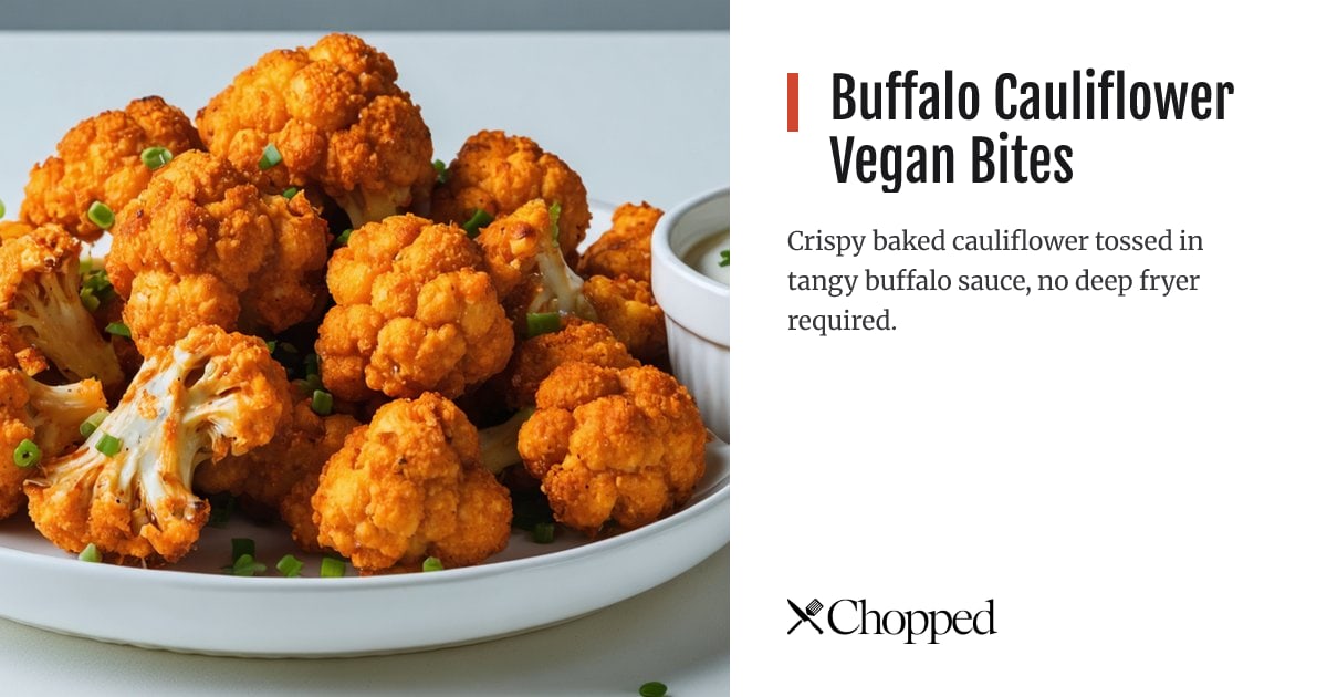 Buffalo Cauliflower Vegan Bites | Chopped
