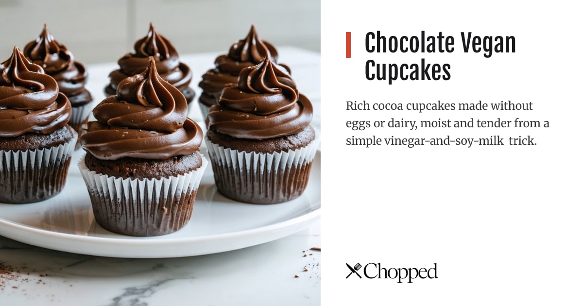 Chocolate Vegan Cupcakes | Chopped