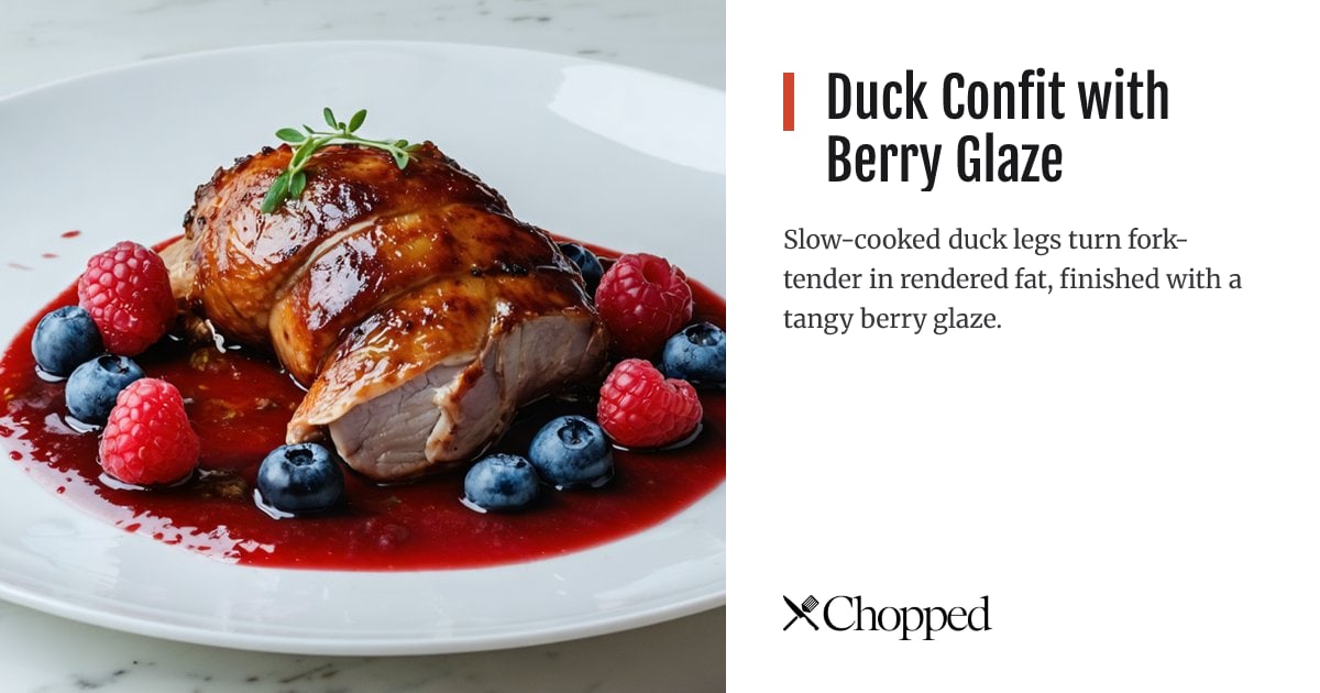 Duck Confit with Berry Glaze | Chopped