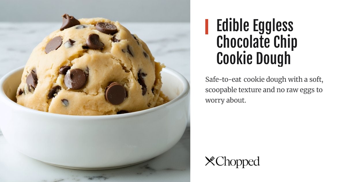 Edible Eggless Chocolate Chip Cookie Dough | Chopped