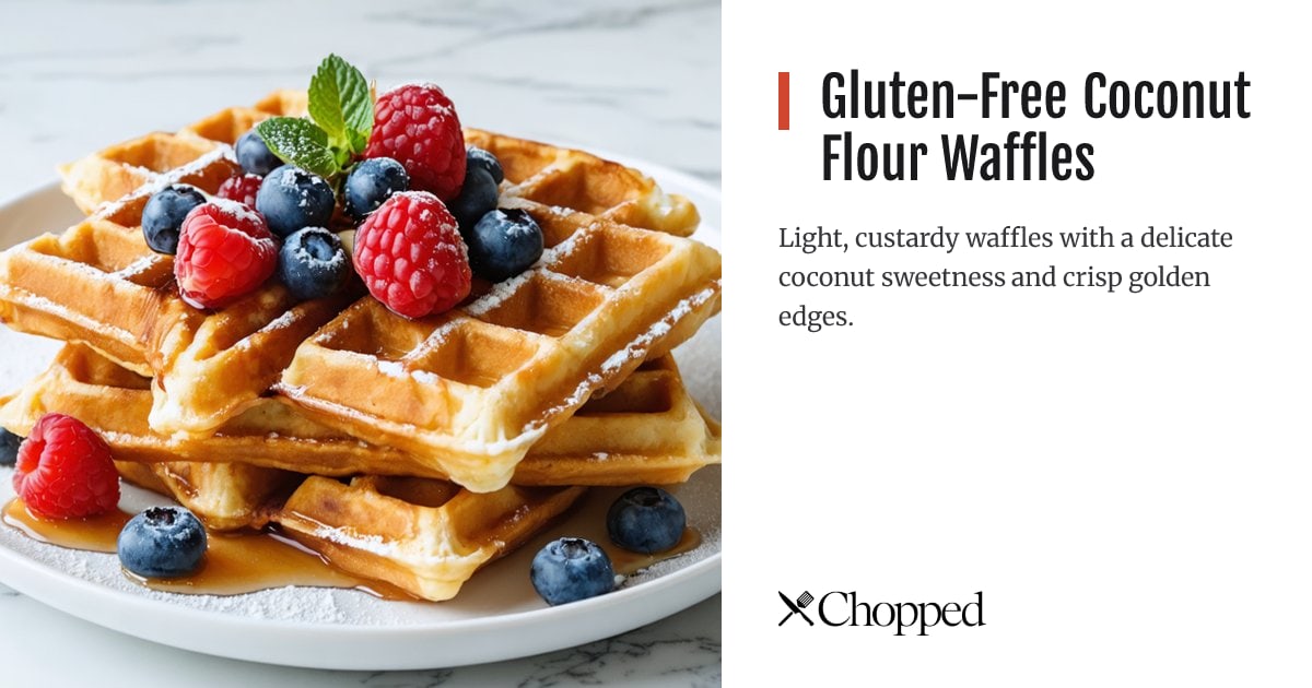 Gluten-Free Coconut Flour Waffles | Chopped
