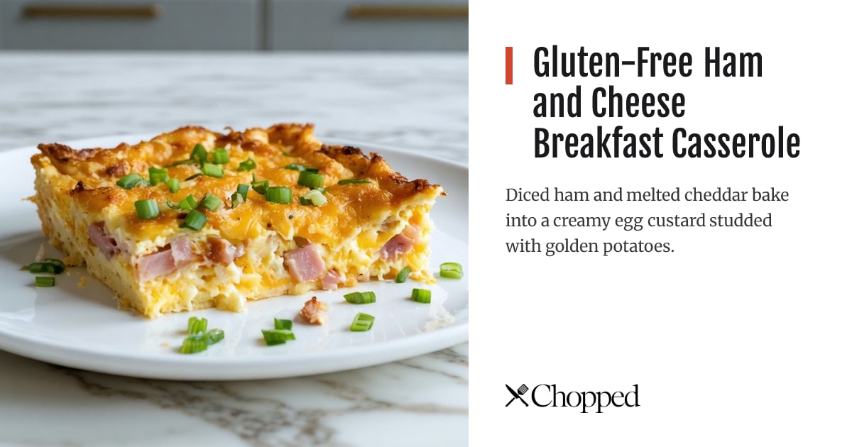 Gluten-Free Ham and Cheese Breakfast Casserole | Chopped