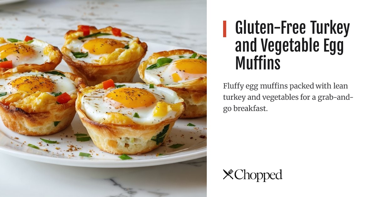 Gluten-Free Turkey and Vegetable Egg Muffins | Chopped