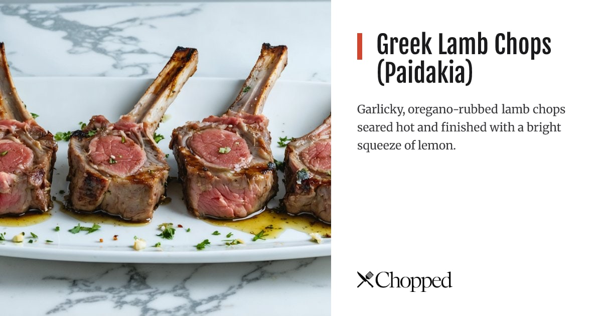 Greek Lamb Chops (Paidakia) | Chopped