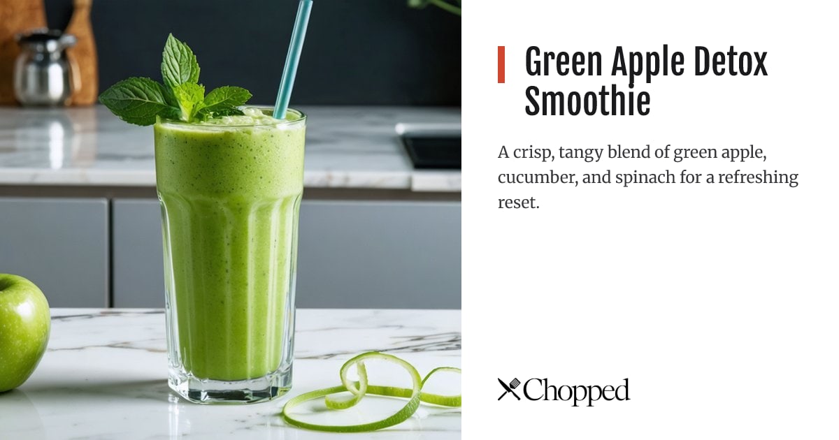 Green Apple Detox Smoothie | Chopped