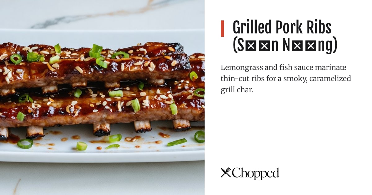 Grilled Pork Ribs (Sườn Nướng) | Chopped