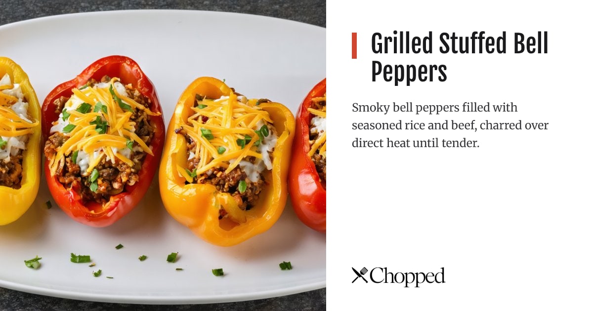 Grilled Stuffed Bell Peppers | Chopped