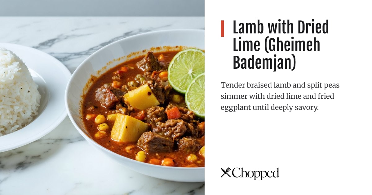 Lamb with Dried Lime (Gheimeh Bademjan) | Chopped