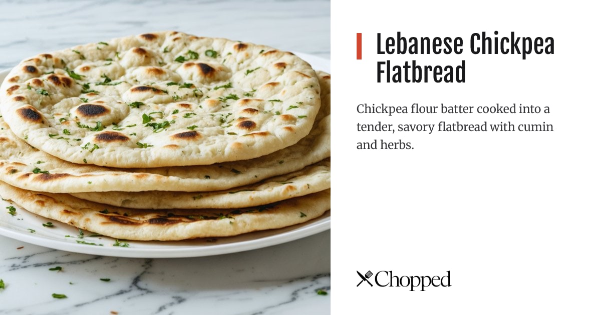 Lebanese Chickpea Flatbread | Chopped