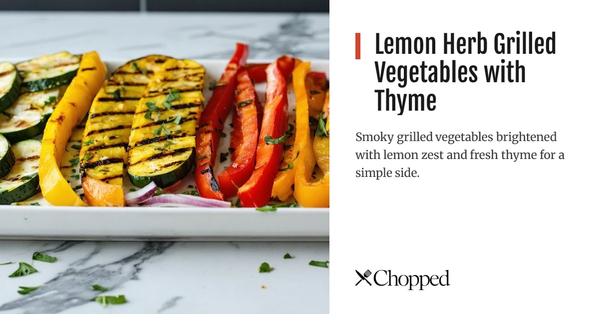 Lemon Herb Grilled Vegetables with Thyme | Chopped