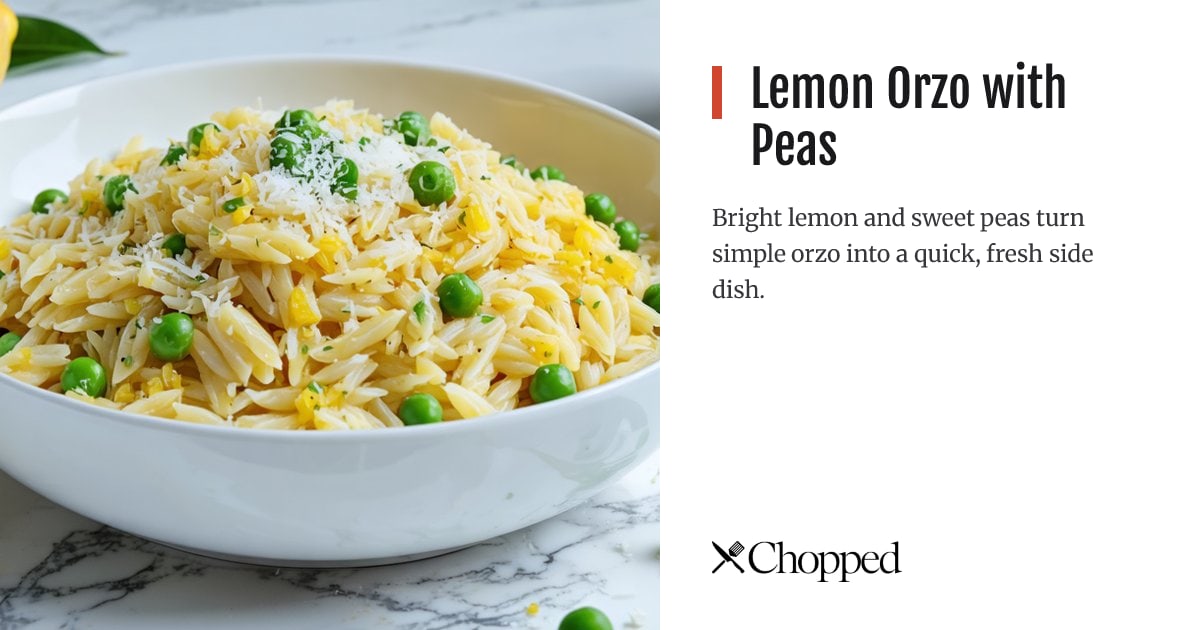Lemon Orzo with Peas | Chopped