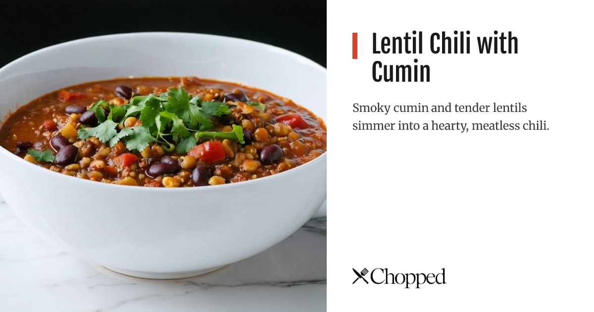 Lentil Chili with Cumin | Chopped