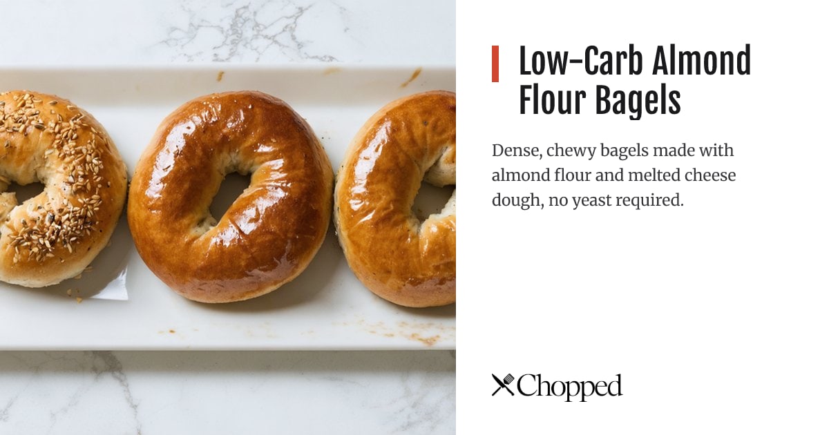 Low-Carb Almond Flour Bagels | Chopped