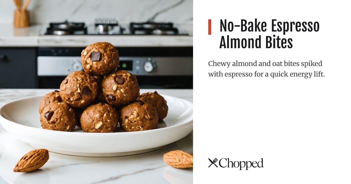 No-Bake Espresso Almond Bites | Chopped