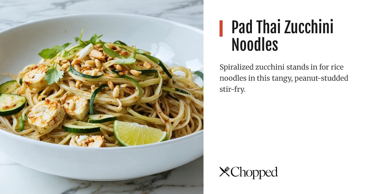 Pad Thai Zucchini Noodles | Chopped