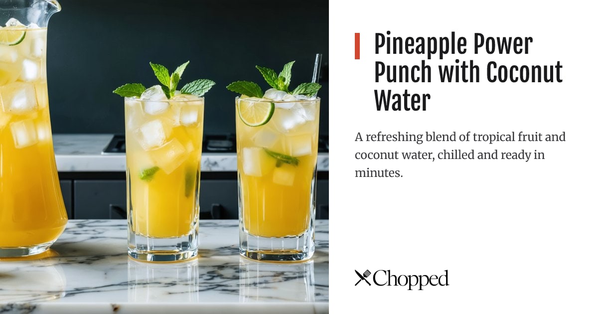 Pineapple Power Punch with Coconut Water | Chopped