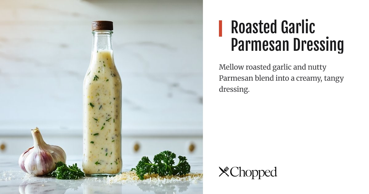 Roasted Garlic Parmesan Dressing | Chopped