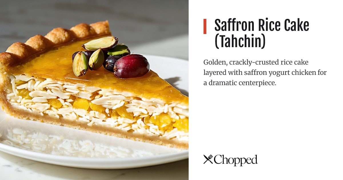 Saffron Rice Cake (Tahchin) | Chopped