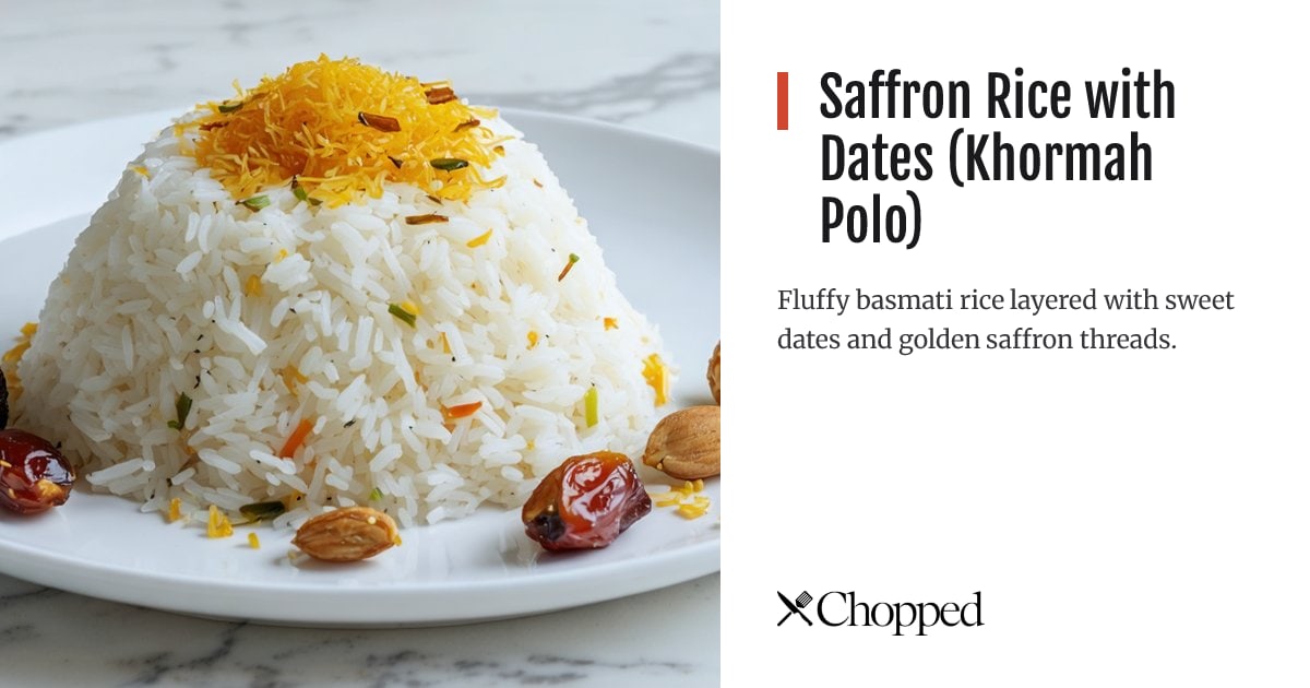 Saffron Rice with Dates (Khormah Polo) | Chopped