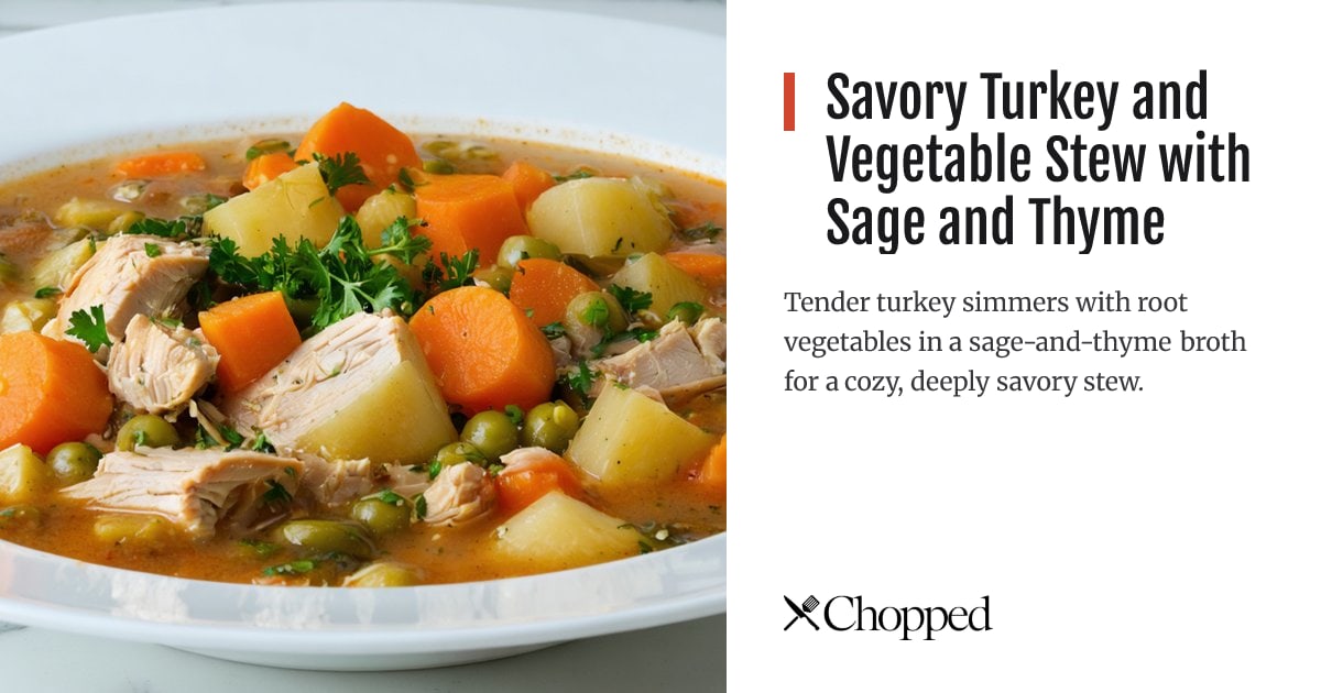 Savory Turkey and Vegetable Stew with Sage and Thyme | Chopped