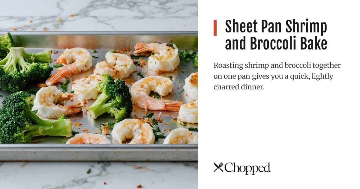 Sheet Pan Shrimp and Broccoli Bake | Chopped