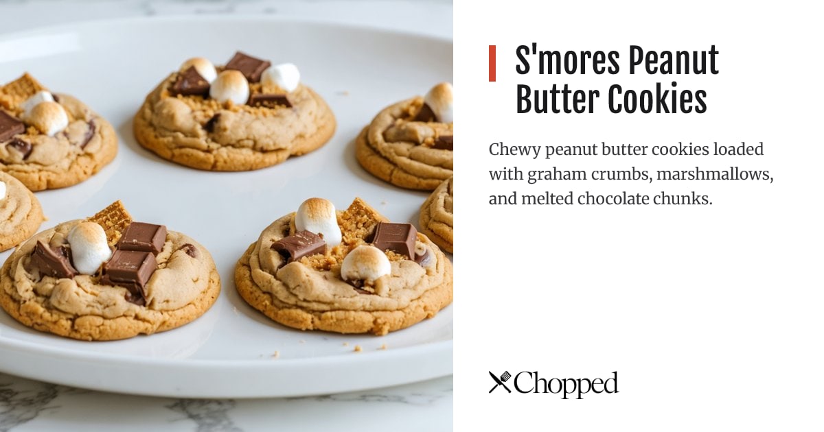 S'mores Peanut Butter Cookies | Chopped