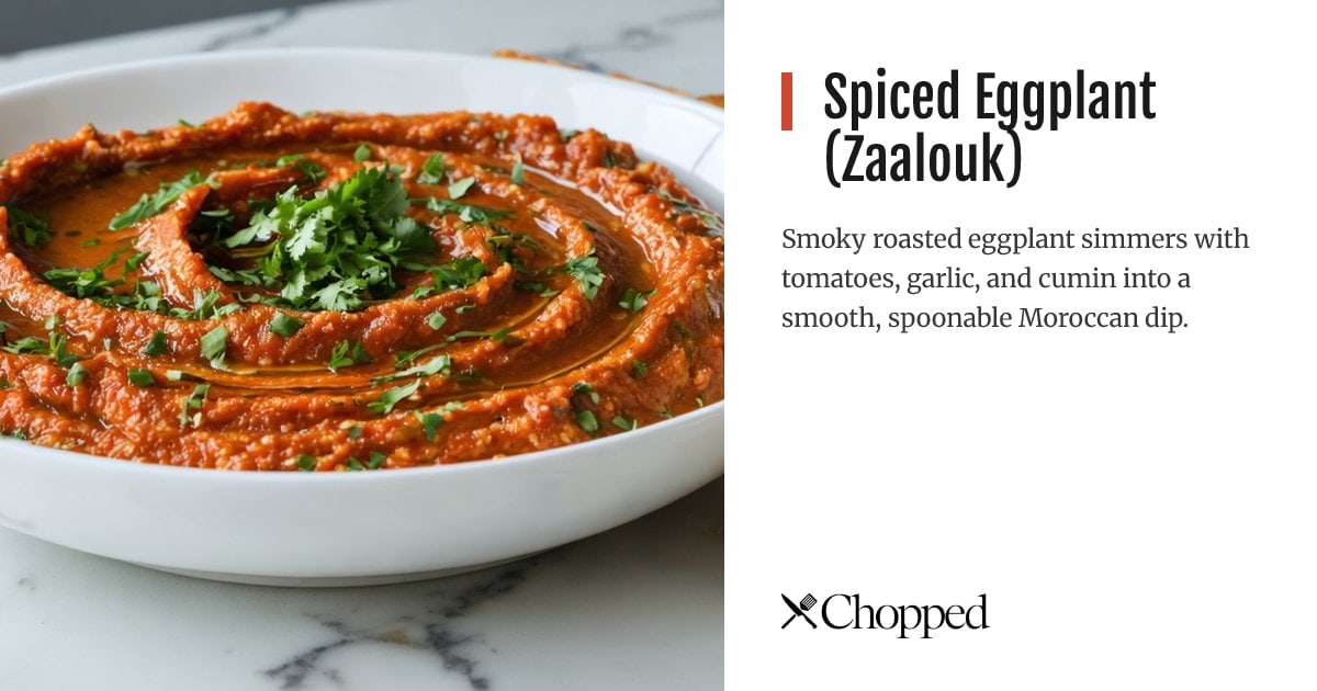 Spiced Eggplant (Zaalouk) | Chopped