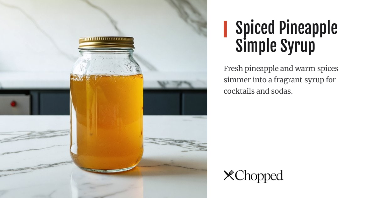 Spiced Pineapple Simple Syrup | Chopped