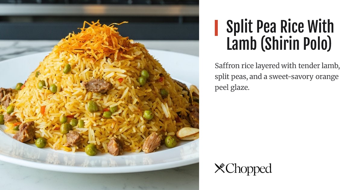 Split Pea Rice With Lamb (Shirin Polo) | Chopped