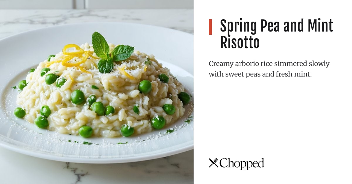 Spring Pea and Mint Risotto | Chopped
