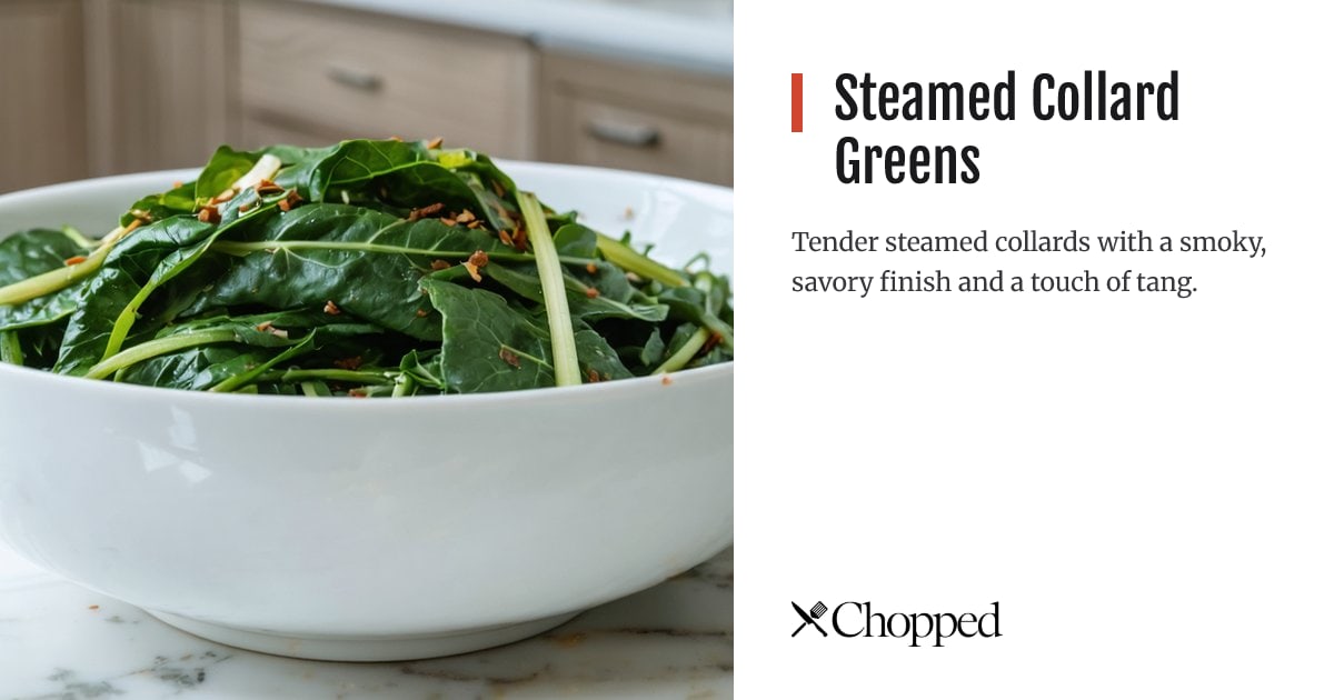 Steamed Collard Greens | Chopped