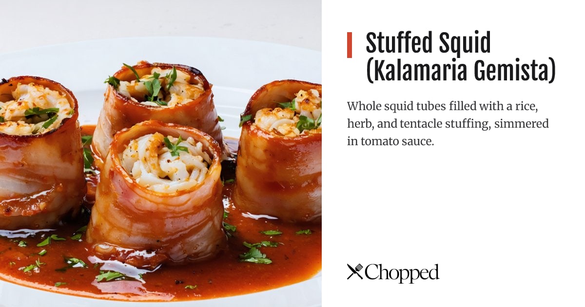 Stuffed Squid (Kalamaria Gemista) | Chopped