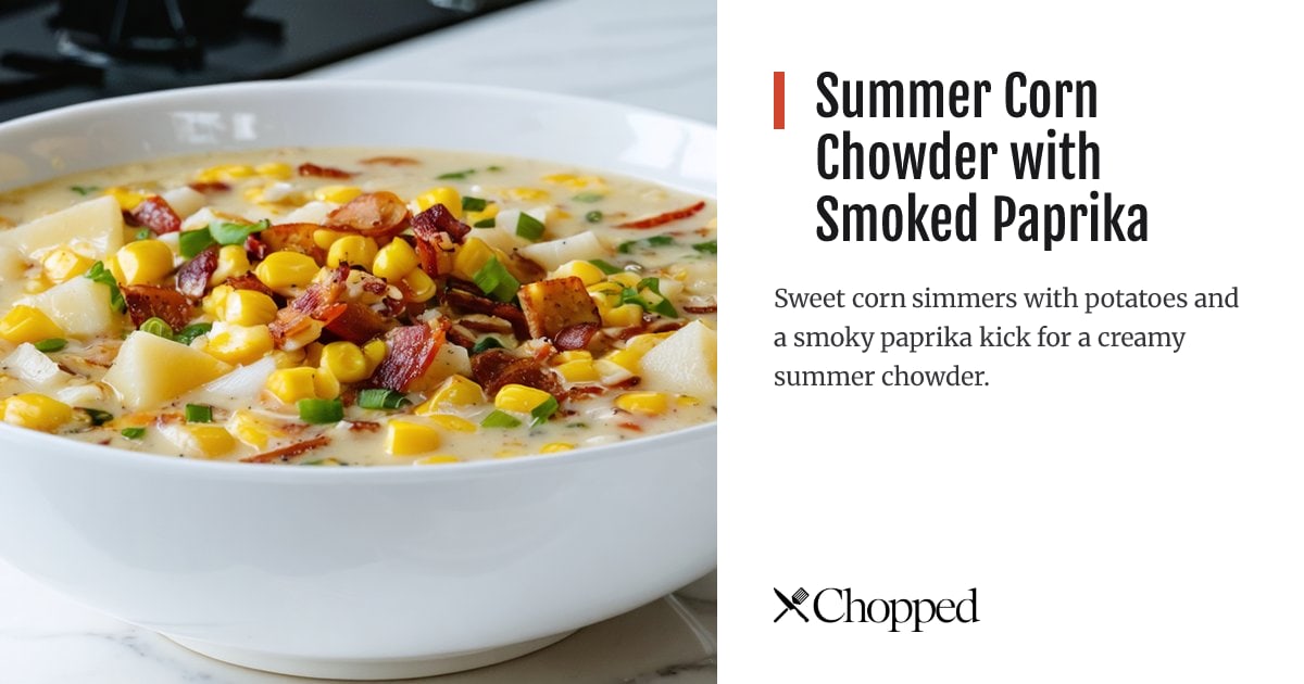 Summer Corn Chowder with Smoked Paprika | Chopped