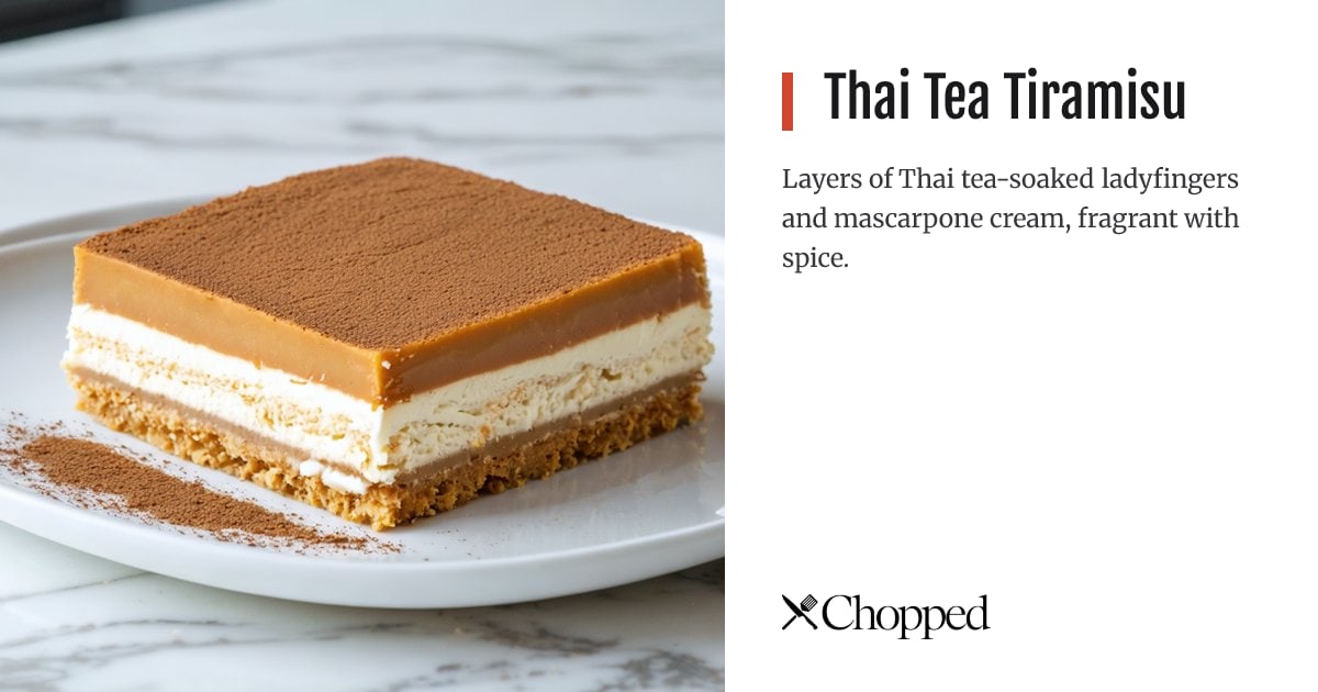 Thai Tea Tiramisu | Chopped
