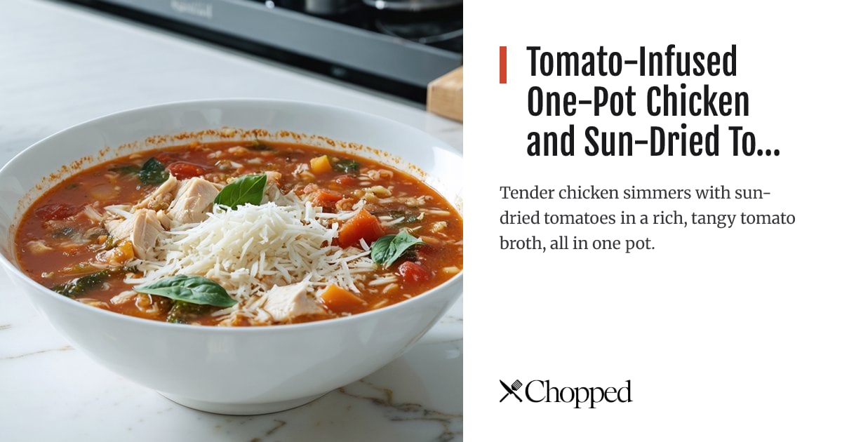 Tomato-Infused One-Pot Chicken and Sun-Dried Tomato Soup | Chopped