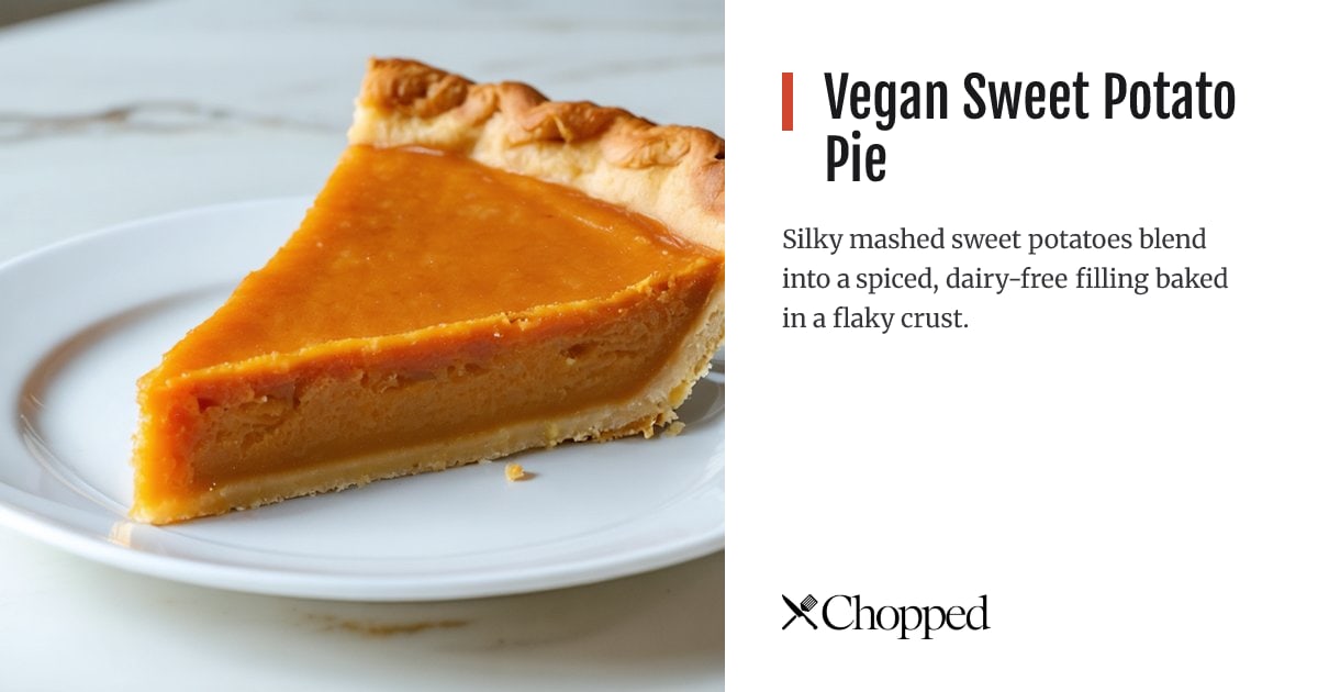 Vegan Sweet Potato Pie | Chopped