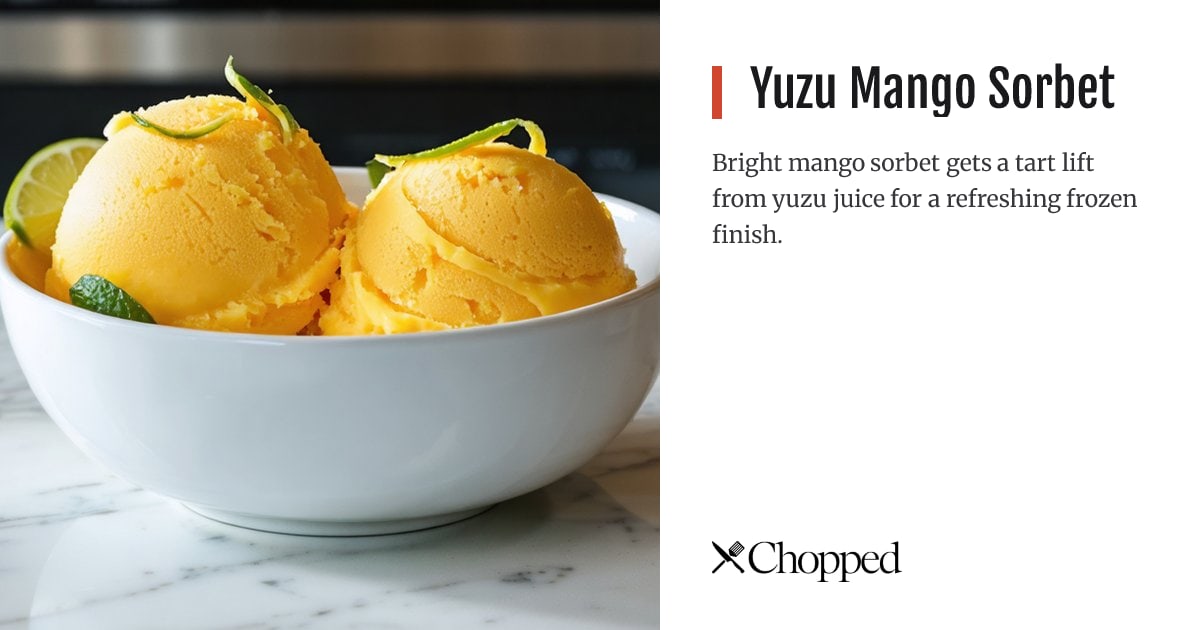 Yuzu Mango Sorbet | Chopped
